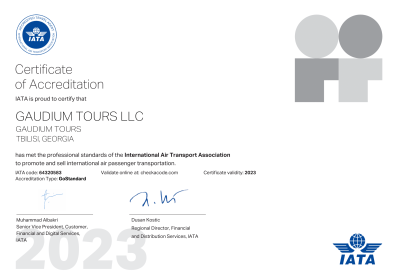 Certificate of IATA Accreditation