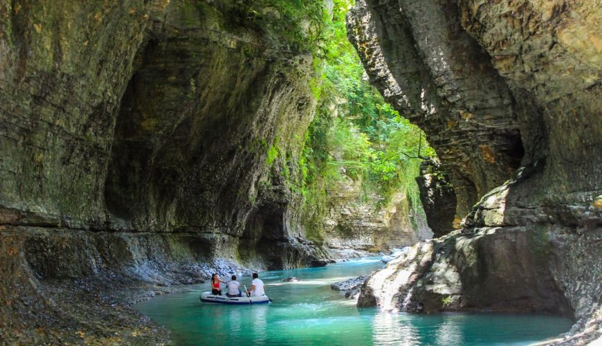 Explore the Wonders of Martvili Canyon ✨